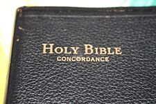 Vtg Concordance Bible Self-Pronouncing Blank Family Tree 1962 Color Prints -K  ^ picture