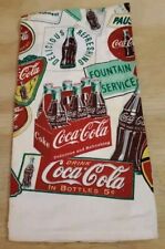 Vintage 1999 Coca-Cola Decorative Collectable Graphic Kitchen Towel  picture