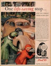 1937 General Dual 10 Tire Sister Saves Brother from Death Print Ad picture
