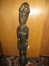 HUGE SEPIK RIVER PAPUA NEW GUINEA CARVED PAINTED ANCESTOR FIGURE LARGE 31 INCH picture