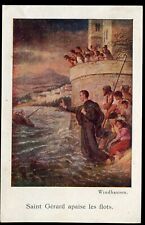 ANTIQUE HOLY CARD OF ST GERARD picture