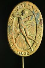 Orig. Latvia 1928 Youngs Song Festival Pin Badge #974 picture