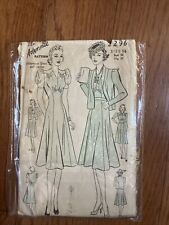 Vintage Advance Sewing Pattern 2296 Size 16 Hip 37 Bust 34 picture