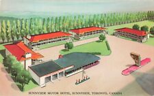 Sunnyside Motor Hotel Motel Toronto Ontario Canada c1950s Postcard picture
