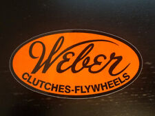 Weber  Clutches - Flywheels - decal/sticker - 6X3 picture