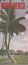1948 Miami Beach Florida Color City Map Brochure picture