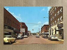 Postcard Rolla MO Missouri Pine Street Drug Store Old Cars Vintage PC picture