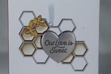 Hallmark 'Our Love Is Sweet' Honey Metal Bee Hive 2023 Ornament New In Box picture