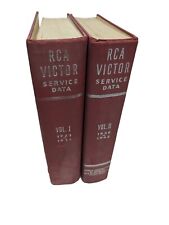 RCA Victor Service Data Vols I &II Hardbound Abridged Radio Red Book 1923-1942 picture