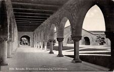 Vintage Postcard Arcade Stanford University Stanford CA California 1918    H-390 picture