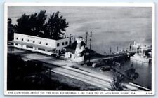 STUART, FL Florida~ LIGHTHOUSE RESTAURANT  c1940s Cars Martin County Postcard picture