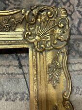 ANTIQUE 3D HAND CARVED OAK WOOD GILTED ORNATE PICTURE FRAME VICTORIAN 24” x 18” picture