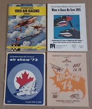 Air Show Programs Racing Annual Lot Of 4 Genesee St. Catherines Geneseo  Planes picture