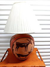 1980s Casual Lamp of California Rustic Design Table Lamp ~ Indian Deer picture