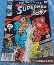 Adventures Of Superman #463 DC Comics February 1990 Races Against The Flash picture