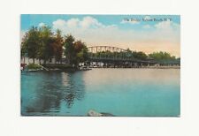 Vintage Postcard **THE BRIDGE * SYLVAN BEACH * NY ***ONEIDA LAKE picture