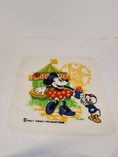 Vintage Pacific Walt Disney Productions Minnie Mouse Dewey Wash Cloth 12.5x12.5