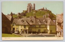 Postcard Corfe Castle picture