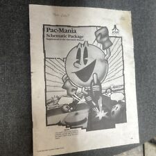 Atari PAC-MANIA Schematic Arcade Video Game Manual - good used original picture