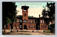 Gainesville FL-Florida, Panoramic View Graded and High School Vintage Postcard picture