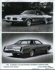 1972 Press Photo Front & back view of 1973 Oldsmobile Cutlass Supreme Colonnade picture