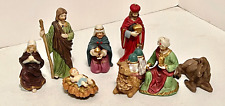 1995 Nativity Set8Porcelain Antique Nativity Figures Seasonal Specialties NOS picture