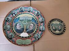 1908 President William H Taft Campaign Lithographed Tin Plate (2 Plate) picture
