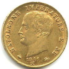 MAGNIFICENT 40 lire GOLD Napoleon 1814 M n°6111. picture