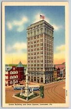 Postcard Greist Building And Penn Square, Lancaster Pennsylvania Unposted picture