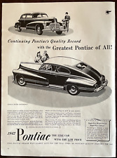 1942 Pontiac Vintage Print Ad Fine Car with the Low Price from 1941 picture