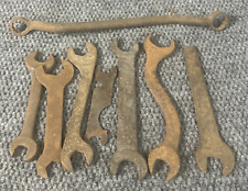 Vintage Antique Lot Of 8 Wrench Wrenches Tools USA Distressed Bonney Others picture