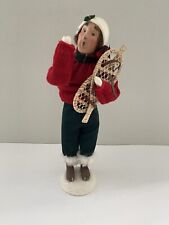 2000 Byers Choice Caroler Man with Snowshoes Limited Edition 80/100 picture