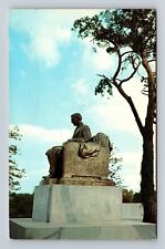 Akron OH-Ohio, Harvey Firestone Statue, Antique, Vintage Souvenir Postcard picture