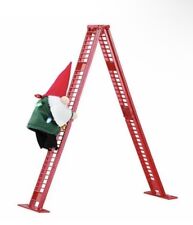 Mr. Christmas Climbing Gnome on Ladder Animated Musical Christmas Decoration EUC picture