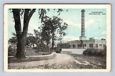 Whitewater WI-Wisconsin, Condensery, Antique, Vintage c1950 Postcard picture