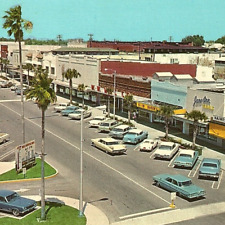c.1970 Downtown Haines City Florida Postcard Old Cars 5 & Dime Jane Ann Polk Co. picture