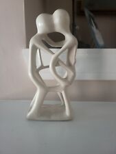 Carved African Soapstone Couple In Embrace - Hand Made in Kenya 8