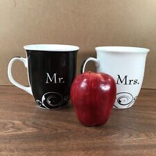 Mr & Mrs 2 Cup Mug Matched His & Her-Set Wedding Marriage SPIRITUAL God & Coffee picture