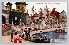 Amusement Park Train Lackawanna Railroad White City Chicago Antique Postcard picture