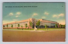 Grand Rapids MI-Michigan, New General Motors Building, Antique Vintage Postcard picture