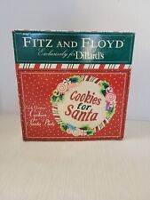 FITZ AND FLOYD Christmas Plate ''COOKIES FOR SANTA' exclusively for Dillard's picture