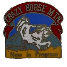 Vintage Crazy Horse Mountain Memorial Lapel Pin Korczak 