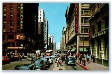 c1950's Seventh Street At Broadway Downtown Los Angeles California CA Postcard picture