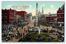 c1910's Soldiers And Sailors Monument State Street New London CT Postcard picture