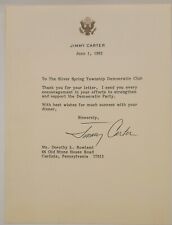 President Jimmy Carter Signed Letter To Democratic Activists Group picture