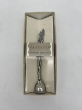 New Danforth Pewter Candle Snuffer Acorn Twig Hinged Bell Handcrafted Gift Art picture