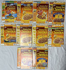 1990's-2000's Empty Honey Nut Cheerios 14OZ Cereal Boxes Lot of 10 SKU U199/245 picture