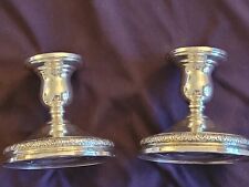 International Sterling Silver PRELUDE CANDLESTICK CANDLE HOLDER PAIR~PERFECT picture