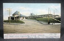 1906 NYNH&H Railroad Station Brockton MA Antique Postcard PC View UDB picture