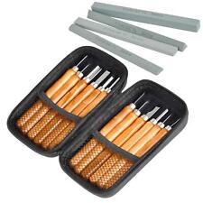 17Pack Small Wood Carving Set, 12pcs Wood Carving Tools SK2 Carbon Steel + 4p... picture